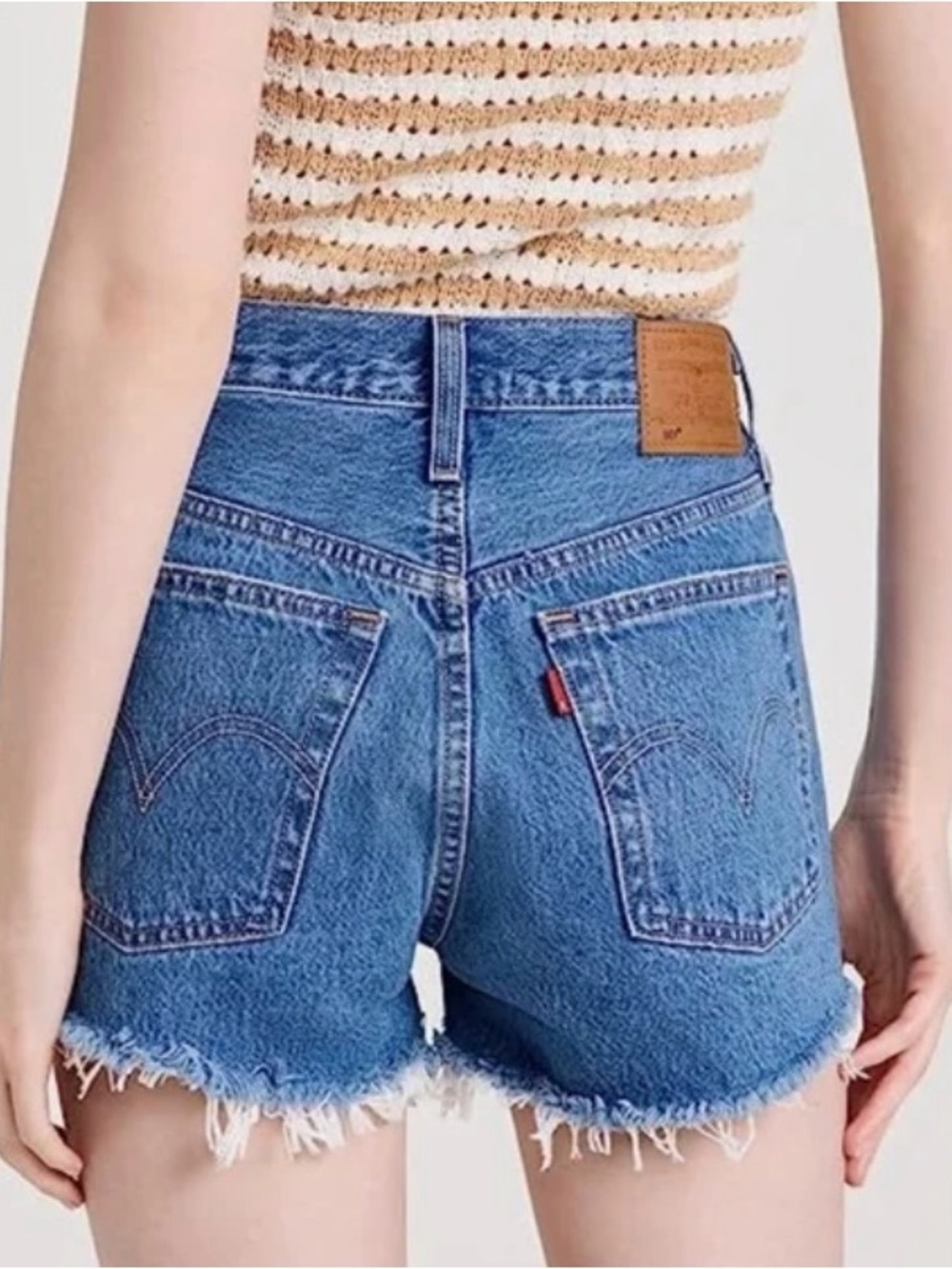 Levi’s   501 Women’s 80’s High-Rise Blue Denim Cutoff Shorts  Size 32
